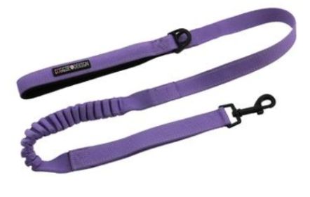 Soft Pull Traffic Dog Leash - Paisley Purple