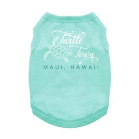 NEW - Turtle Town Maui, HI Dog Shirt - Teal (Option: 2X-Large)
