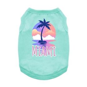 NEW - Miami Dog Shirt - Teal (Option: 3X-Large)