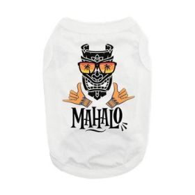 NEW - Mahalo Dog Shirt - White (Option: 3X-Large)