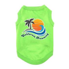 NEW - California Dreaming Dog Shirt - Green Flash (Option: X-Large)