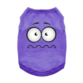 NEW - Nervous Face Dog Shirt - Ultra Violet (Option: 3X-Large)