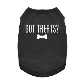 NEW - Got Treats Dog Shirt - Black (Option: 3X-Large)