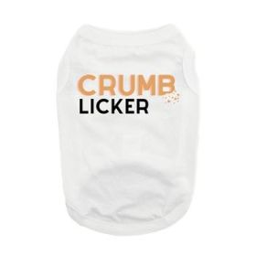 NEW - Crumb Licker Dog Shirt - White (Option: 2X-Large)