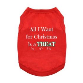 NEW - All I Want For Christmas Dog Shirt - Red (Option: X-Small)