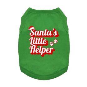 NEW - Santa's Little Helper Dog Shirt - Green (Option: Medium)