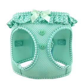 Teal Polka Dot Ruffle (Option: 2X-Large)
