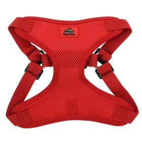 Wrap and Snap Choke Free Dog Harness - Flame Red (Option: Large)
