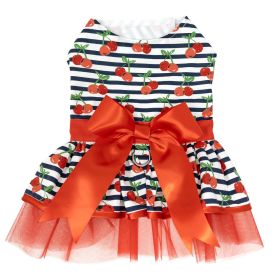 Cherry Stripe Harness Dress (Option: X-Large)