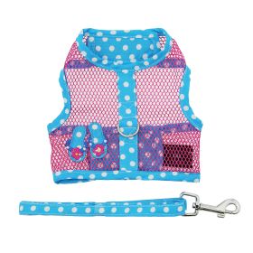 Cool Mesh Dog Harness Under the Sea Collection - Pink and Blue Flip Flop (Option: Small)