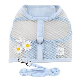 Blue Daisy Cool Mesh Netted Harness (Option: Small)