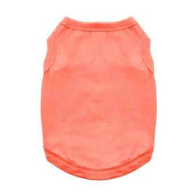 100% Cotton Dog Tanks - Coral (Option: Medium)