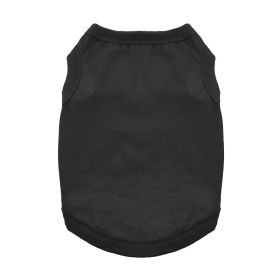 100% Cotton Dog Tanks - Jet Black (Option: Small)