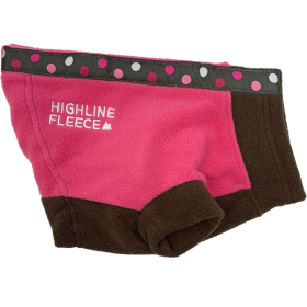 Highline Fleece Coat-Pink and Brown With Polka Dots *LC=Large Chest (Option: Size 20)