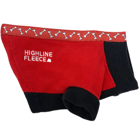 Highline Fleece Coat-Red and Black With Rolling Bones*LC=Large Chest (Option: Size 18)