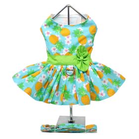 Pineapple Luau Dog Harness Dress (Option: X-Large)