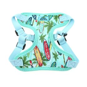 Wrap and Snap Choke Free Dog Harness - Surfboards and Palms (Option: Small)